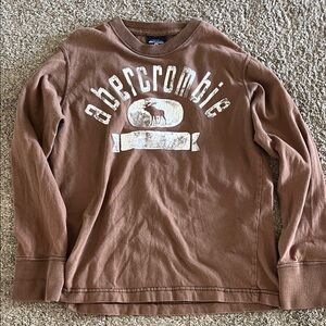 Abercrombie kids Chocolate Brown Crewneck